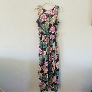 Vintage Island Connection Tropical Pants Romper